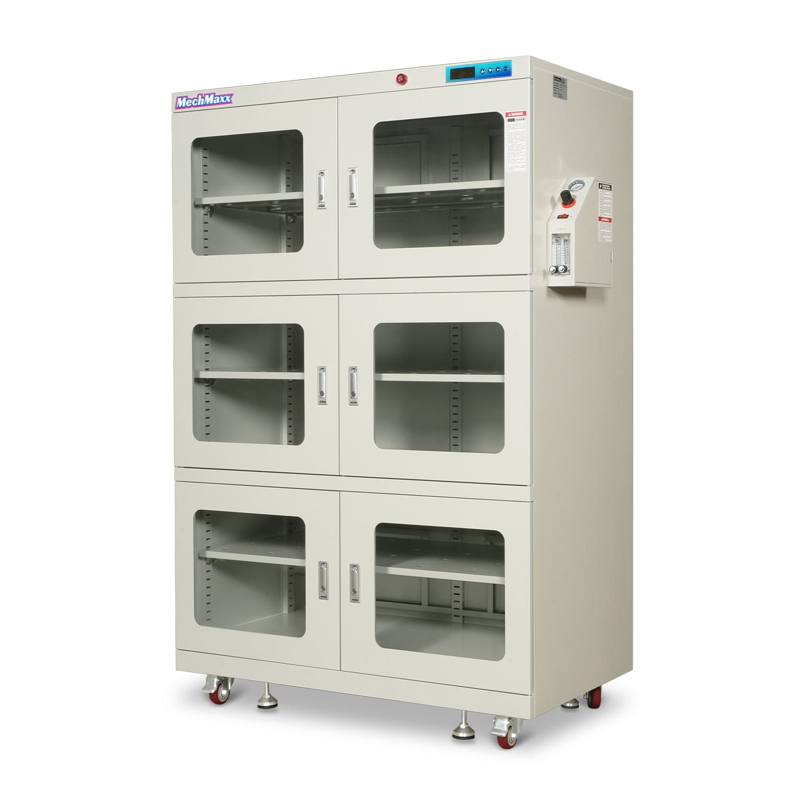 1-60% RH Nitrogen Dry Cabinet 1430L ESD Desiccator Cabinet Low Humidity Storage, White, NC1430BW-6