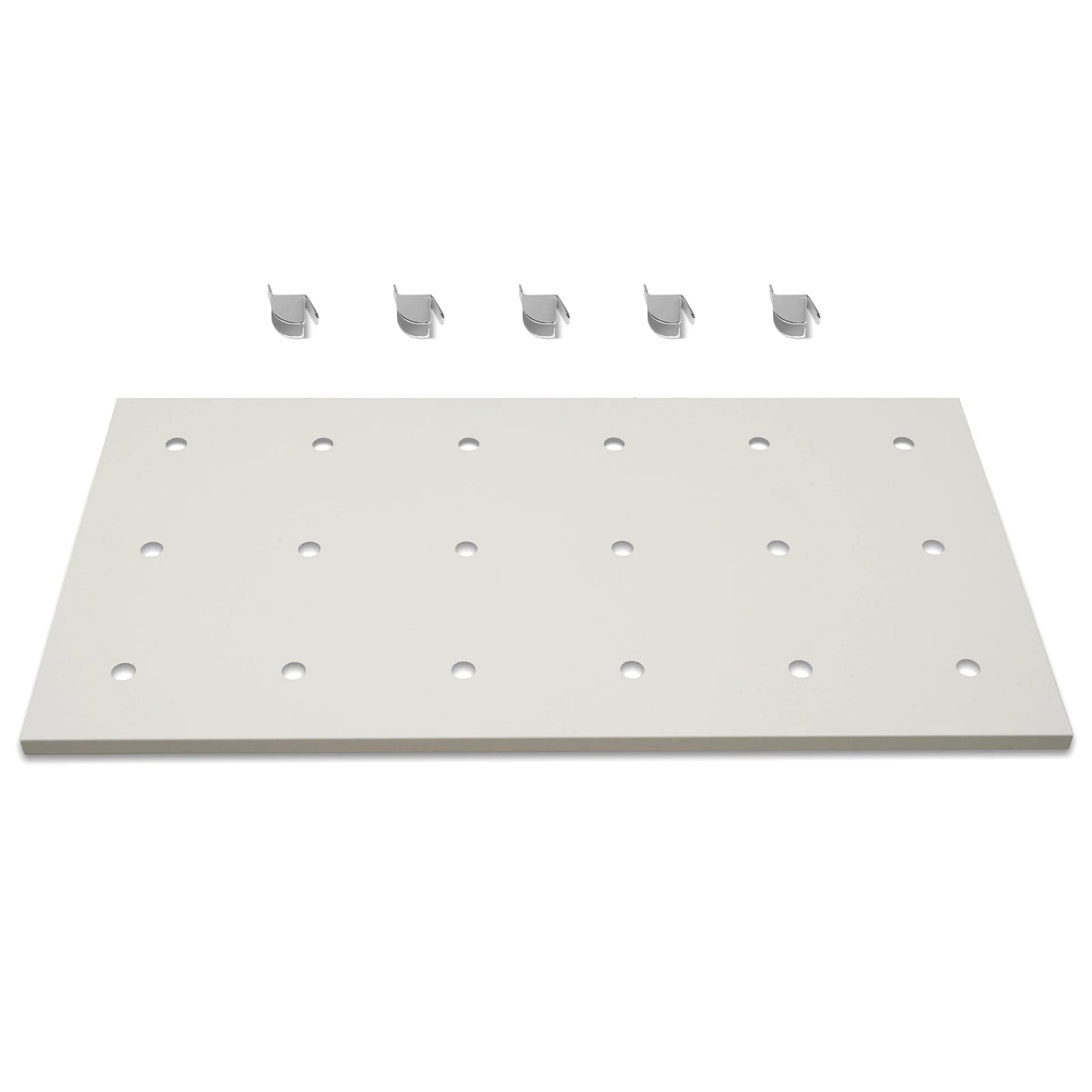 ( 1 Pack / 1 Pcs ) Shelf with 5 Pcs Clips, 880L Cabinet, White (for SKU:203003W, 203007W)