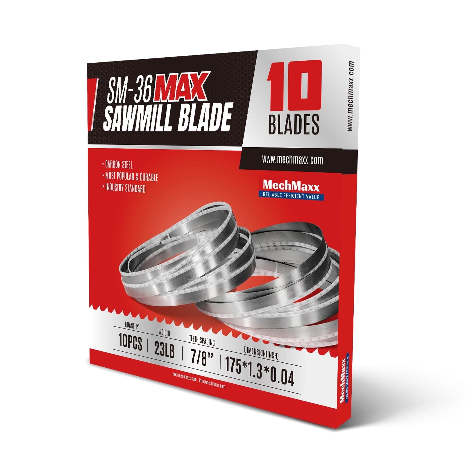 ( 1 Pack / 10 Blades ) SM-36MAX Sawmill Blades , 175in (SKU: 150168MAX; 150168HMAX)