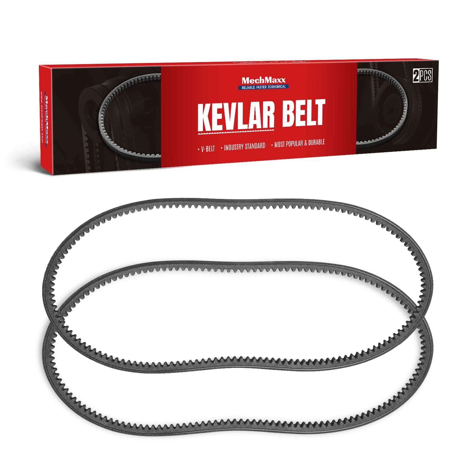 ( 1 Pack / 2 Pcs ) Kevlar V-belts for Wood Chipper GS650, 13x935La (SKU: 110100; 110101)