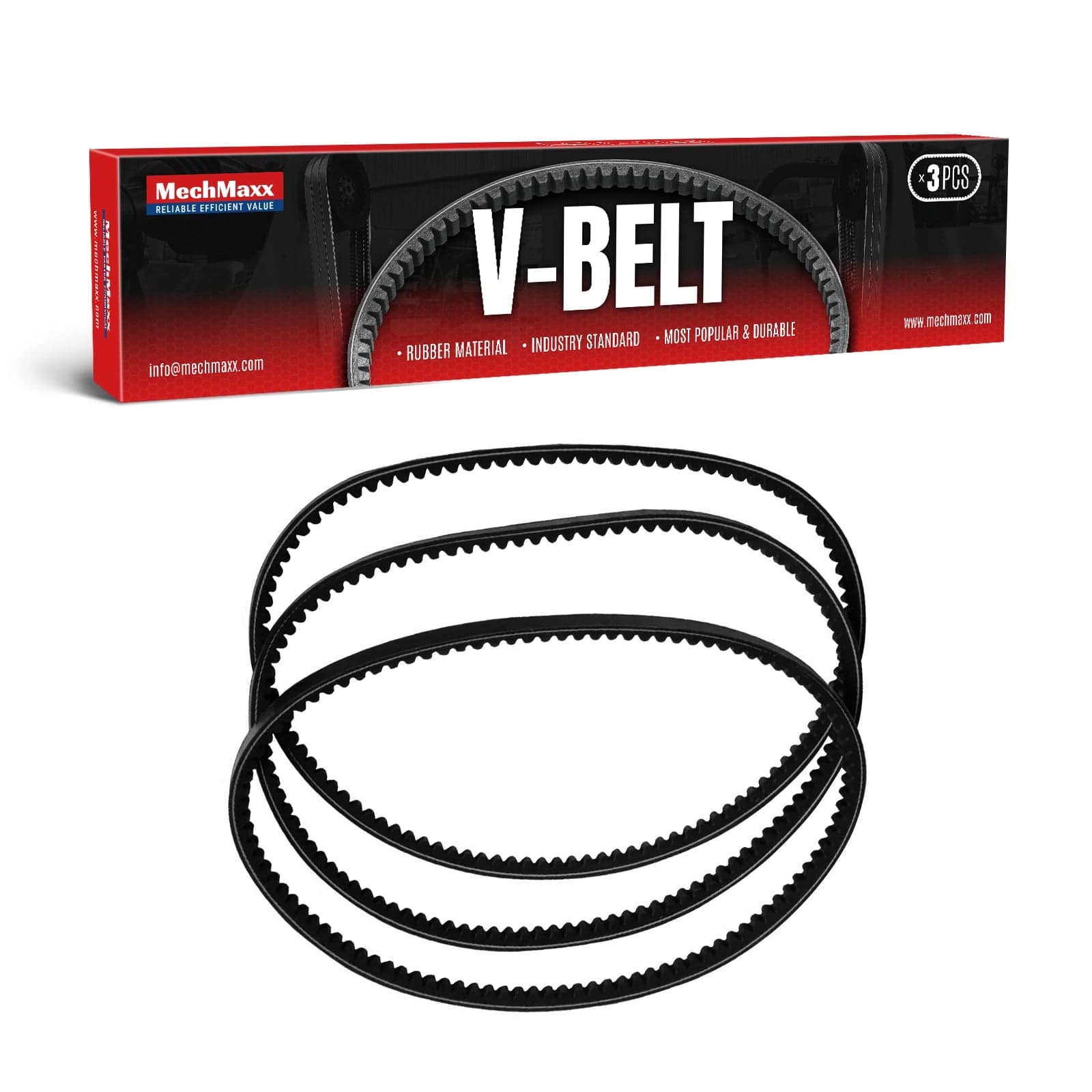 ( 1 Pack / 3 Pcs ) V Belt for EFS Mower, 13*1041 (SKU: 150134; 150134G;150135;150135G;150136)