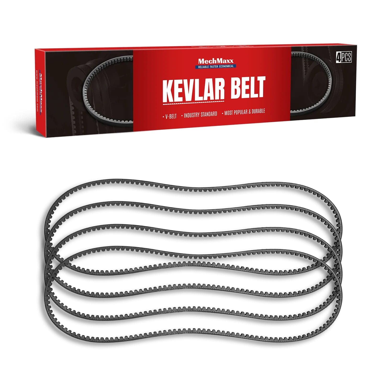 ( 1 Pack / 4 Pcs ) Belt for ZONSEN Wood Chipper B200, A1367Li (SKU: 110810)