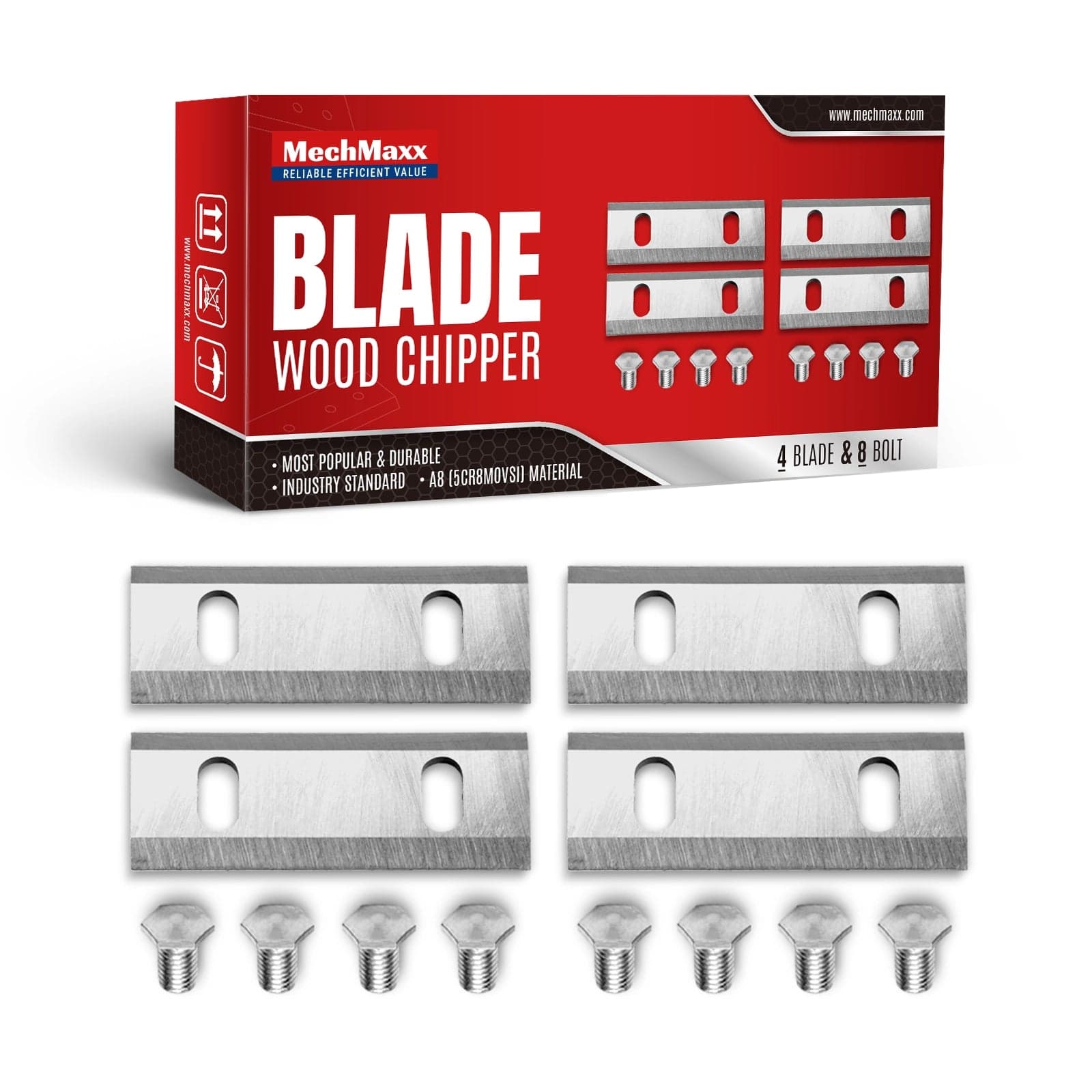 ( 1 Pack / 4 Pcs ) Blade for Wood Chipper GC75 (SKU: 110900)