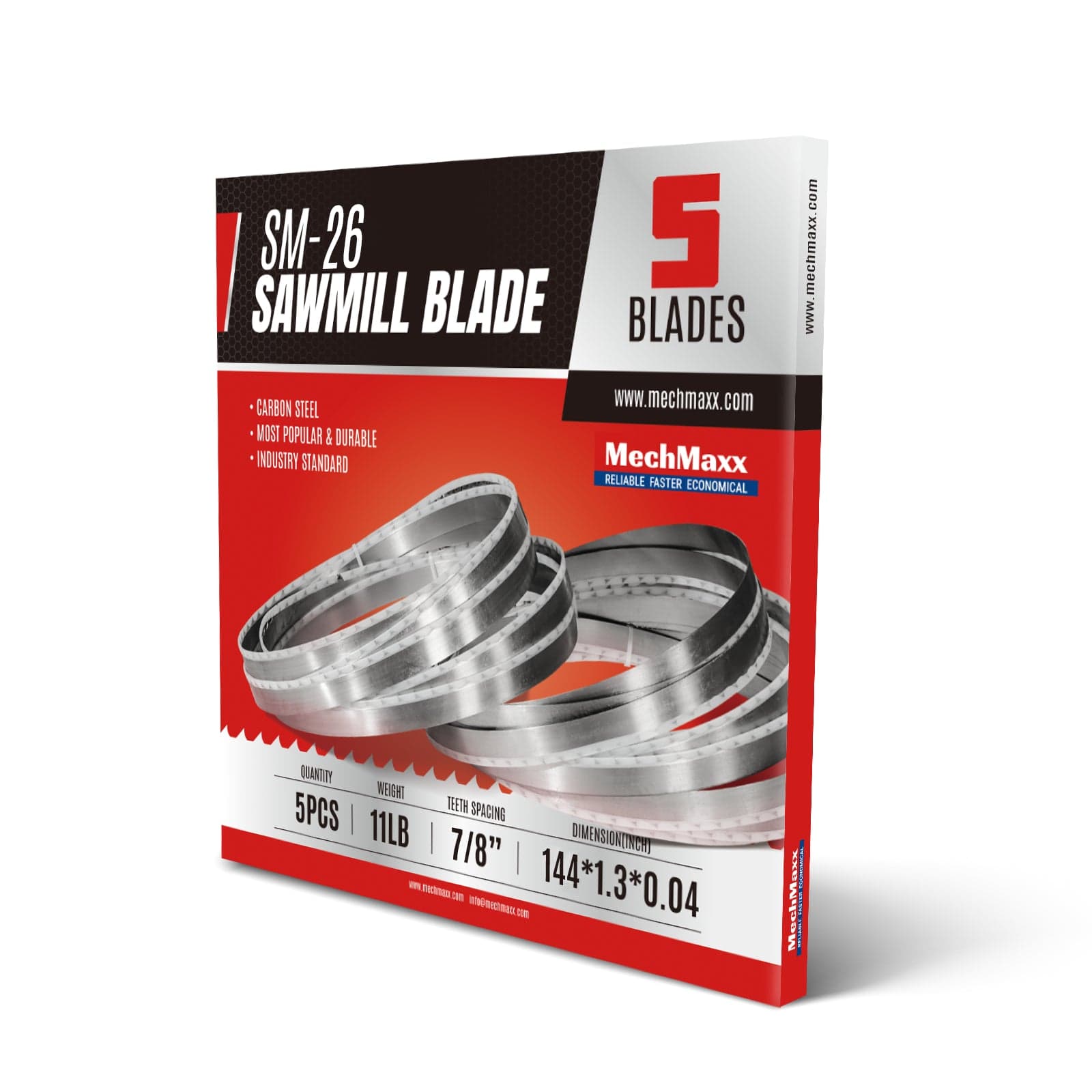 ( 1 Pack / 5 Blades ) SM-26 Sawmill Blade (SKU: 150166; 150166D6; 150166K6)