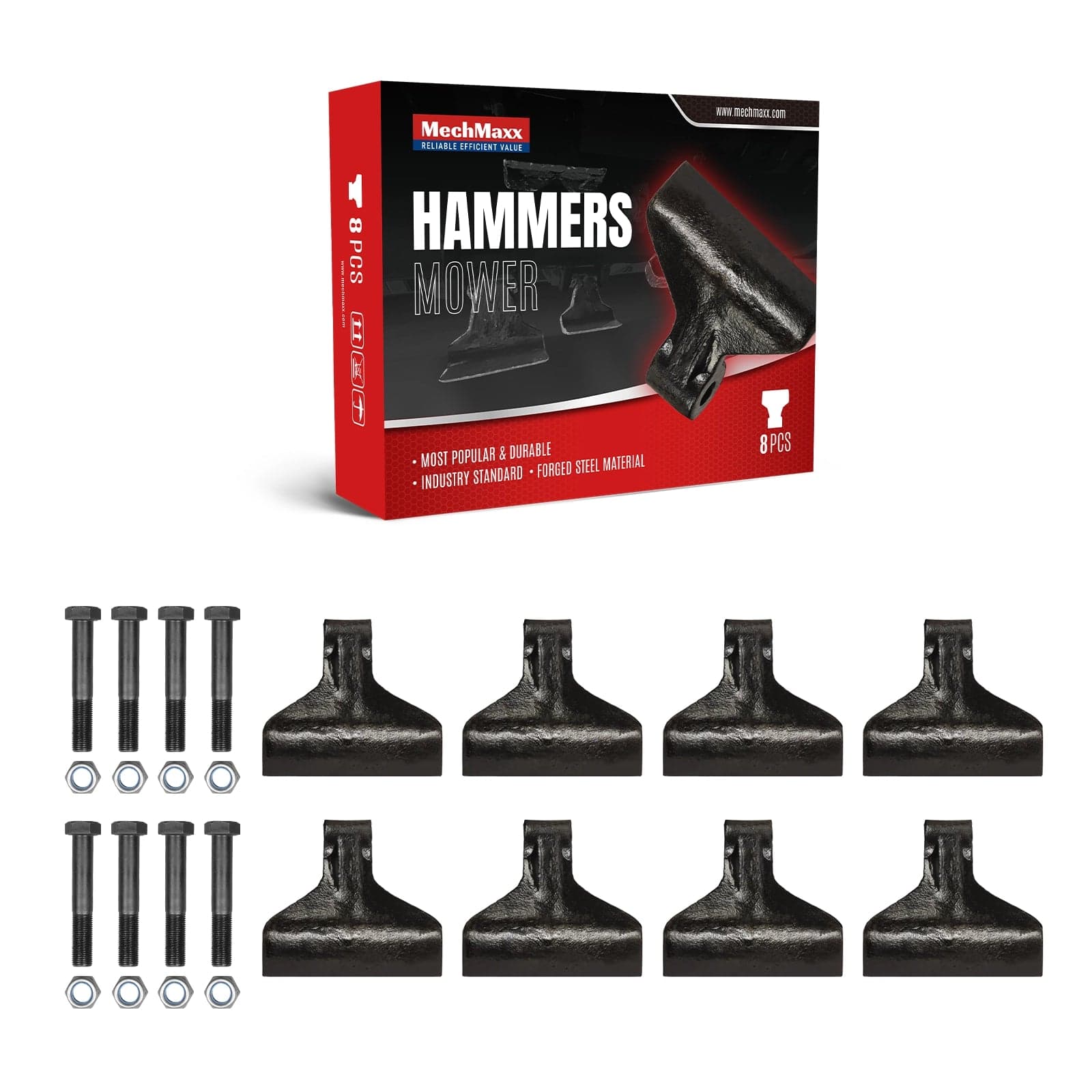 ( 1 Pack / 8 Pcs ) Hammer for AGF; VBM; KDK Flail Mower (SKU: 150202; 150203; 150204; 150205; 150206; 150207; 150208; 150205; 150206; 150207; 150208)