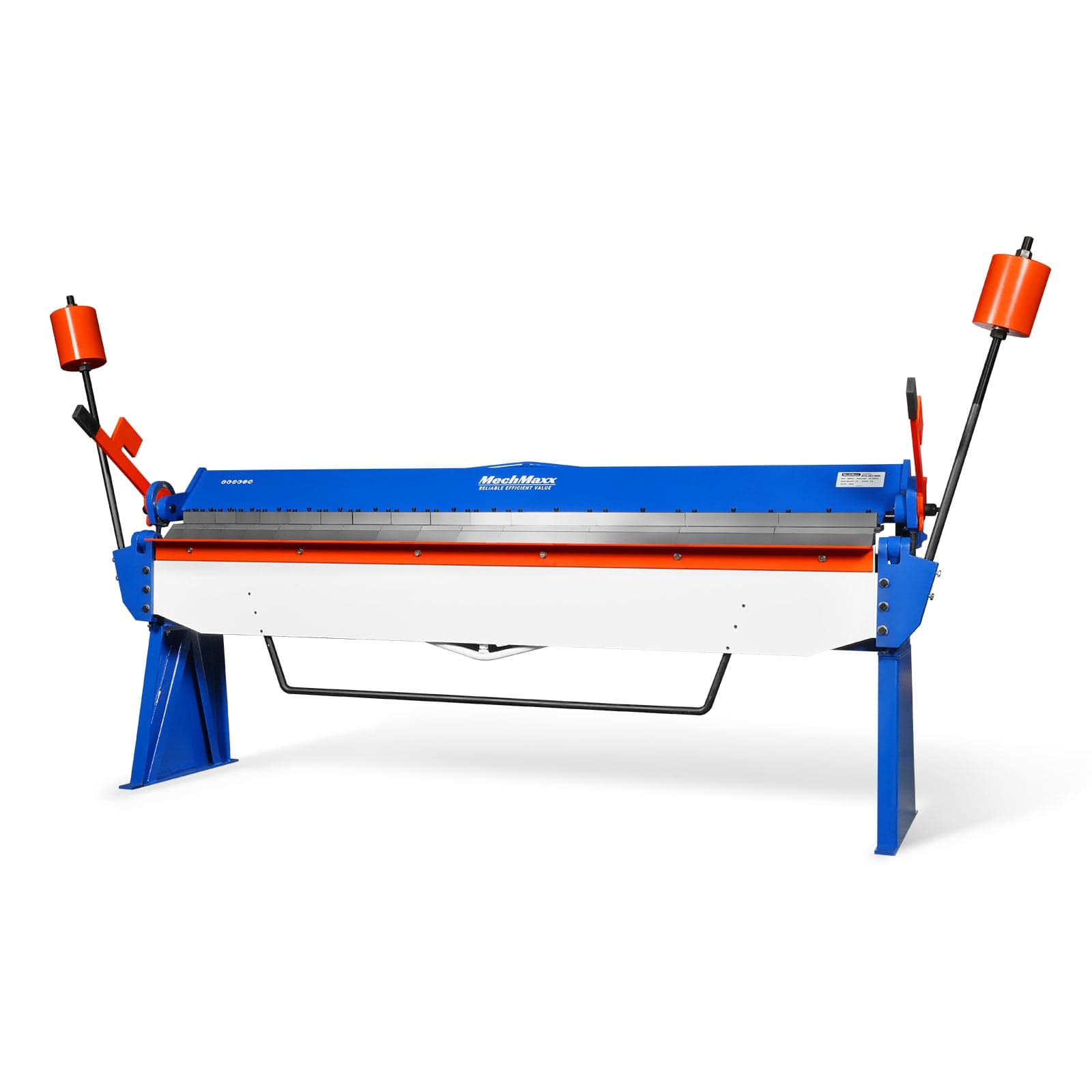100-inch Manual Sheet Metal Brake - 12 Gauge Bending Capacity, Adjustable Fingers, 8 Ft. Heavy-Duty Steel Construction, Precision Bending for Box...