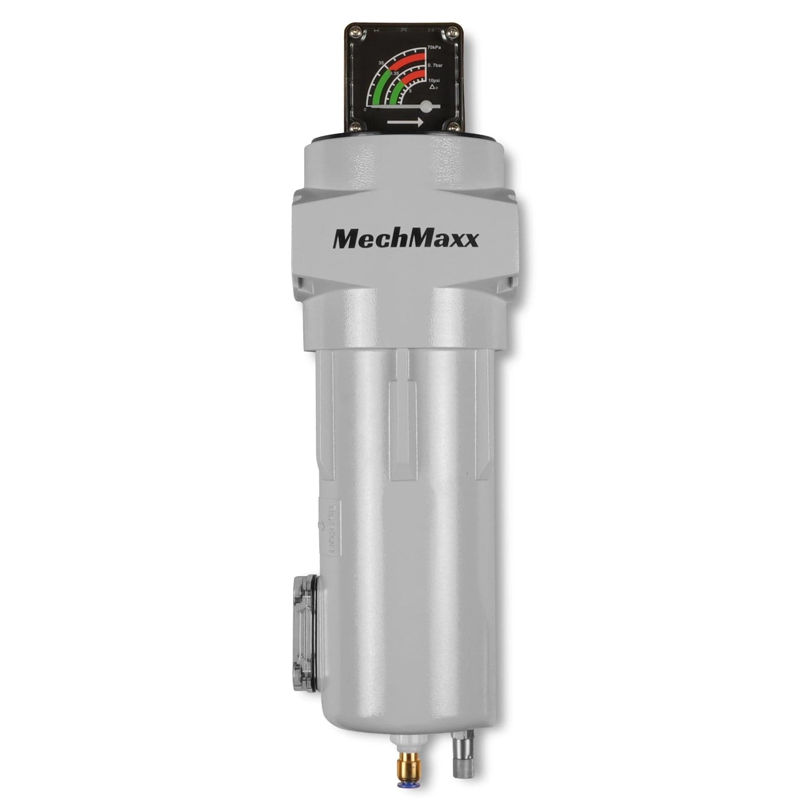 127 CFM Compressed Air Oil-Water Separator Precision Filter,0.01μm,Oil Content 0.001ppm, With Auto Drain, Pressure Gauge
