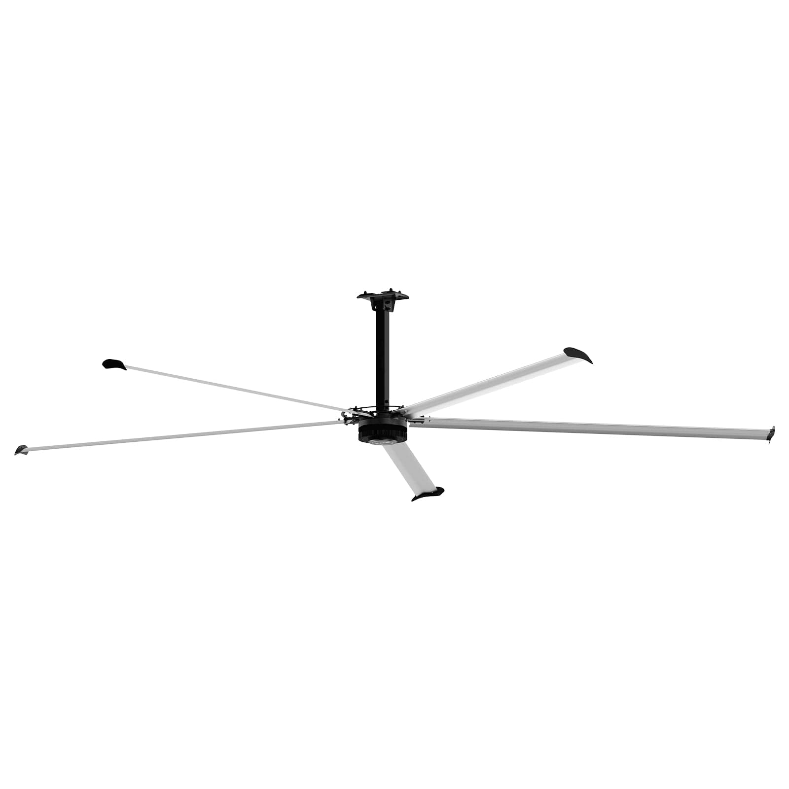 16FT HVLS Industrial Ceiling Fan 220V 1-Phase - Energy Efficient Large Area Air Circulation for Fan Warehouses & Factories, 16FT1PH