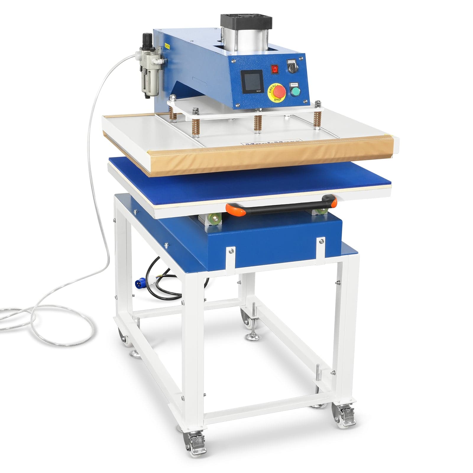 24x32 Inch (60x80cm) Industrial Pneumatic Single Station Heat Press Slide-Out Worktable LCD Touchscreen Sublimation Machine with AIRTAC Pneumatic...