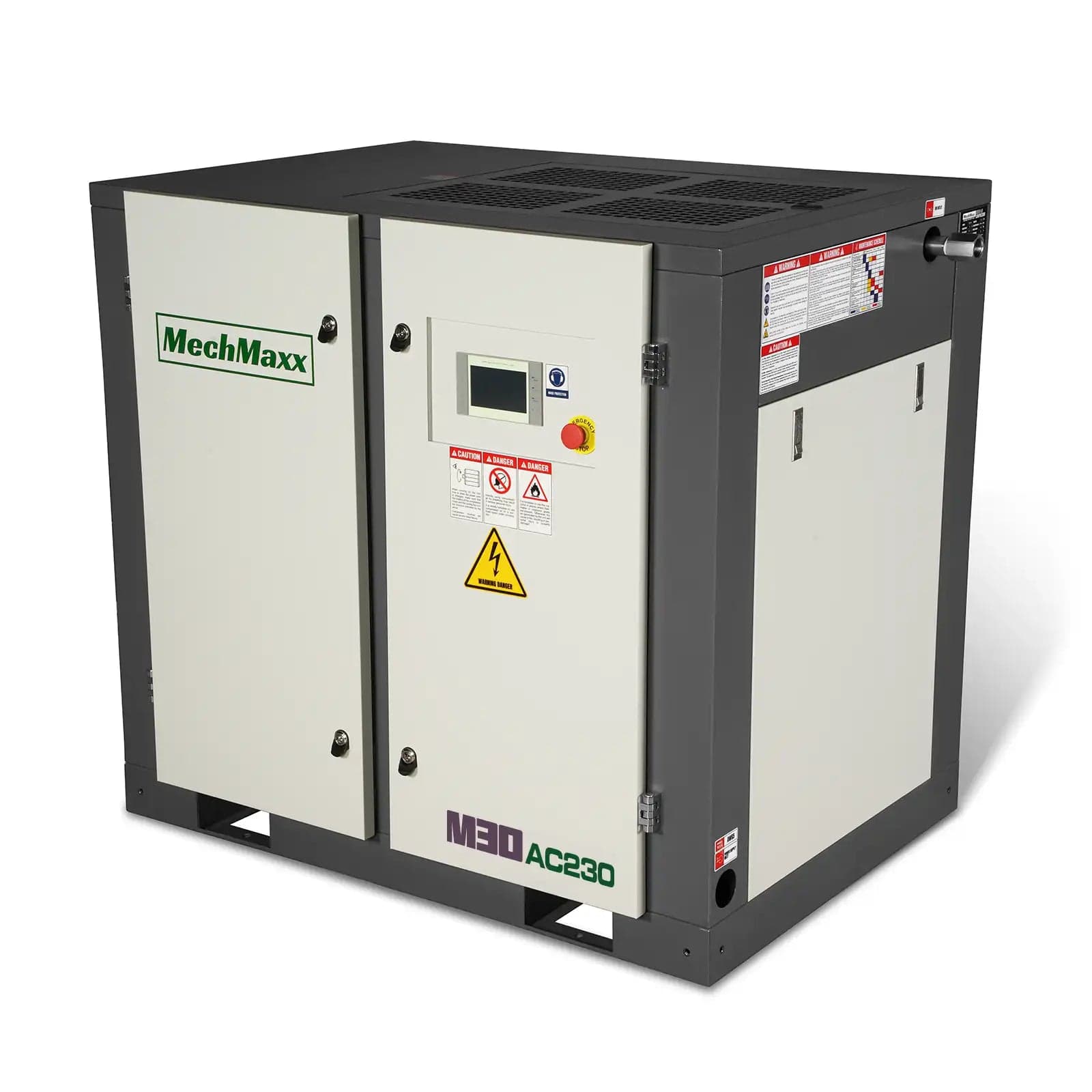 30HP Rotary Screw Air Compressor – 106 CFM, 116 PSI, 230V 3-Phase | Industrial-Grade