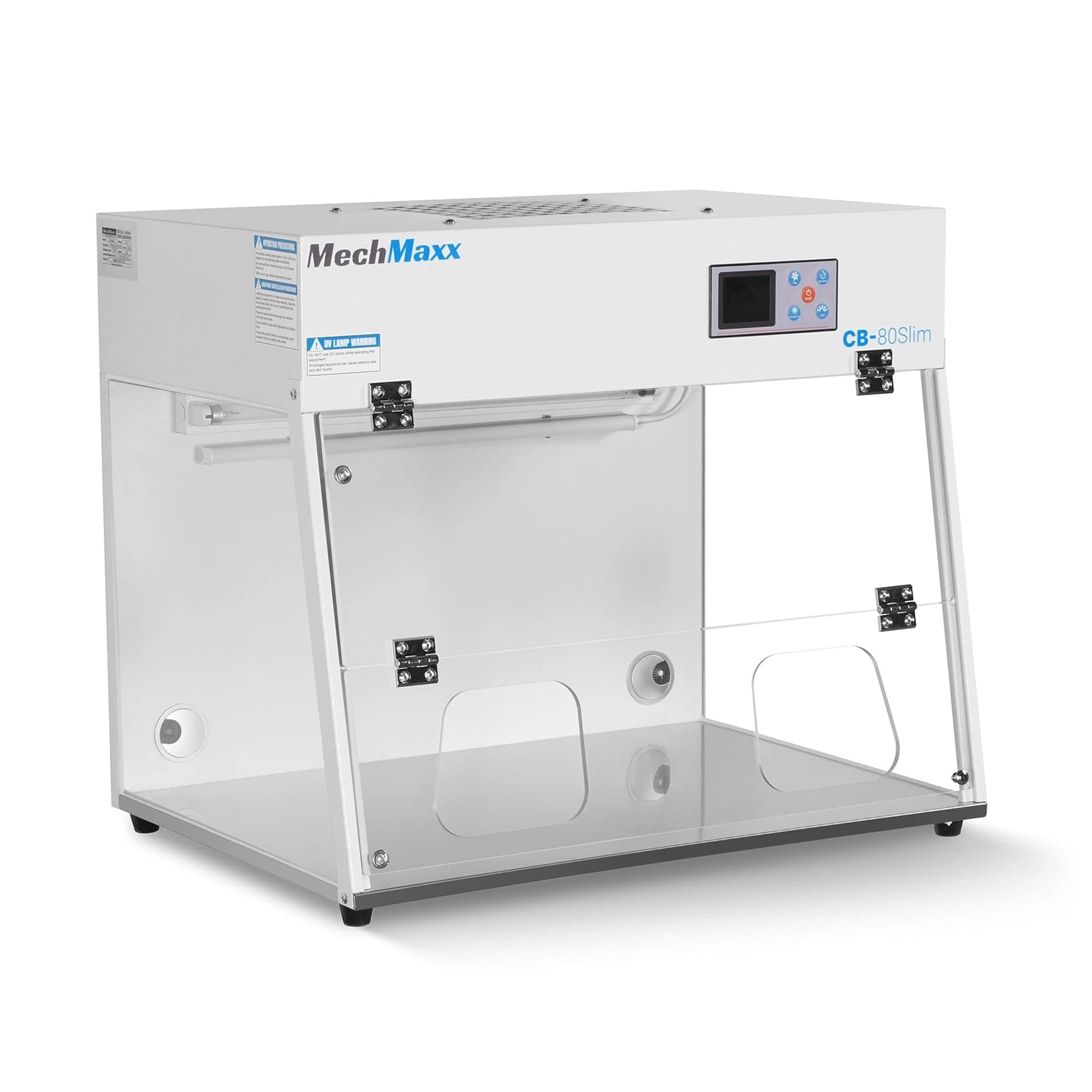 31.9" Wide CB-80Slim Desktop Vertical Laminar Flow Clean Bench with HEPA Filtration & UV Sterilization | ISO Class 5