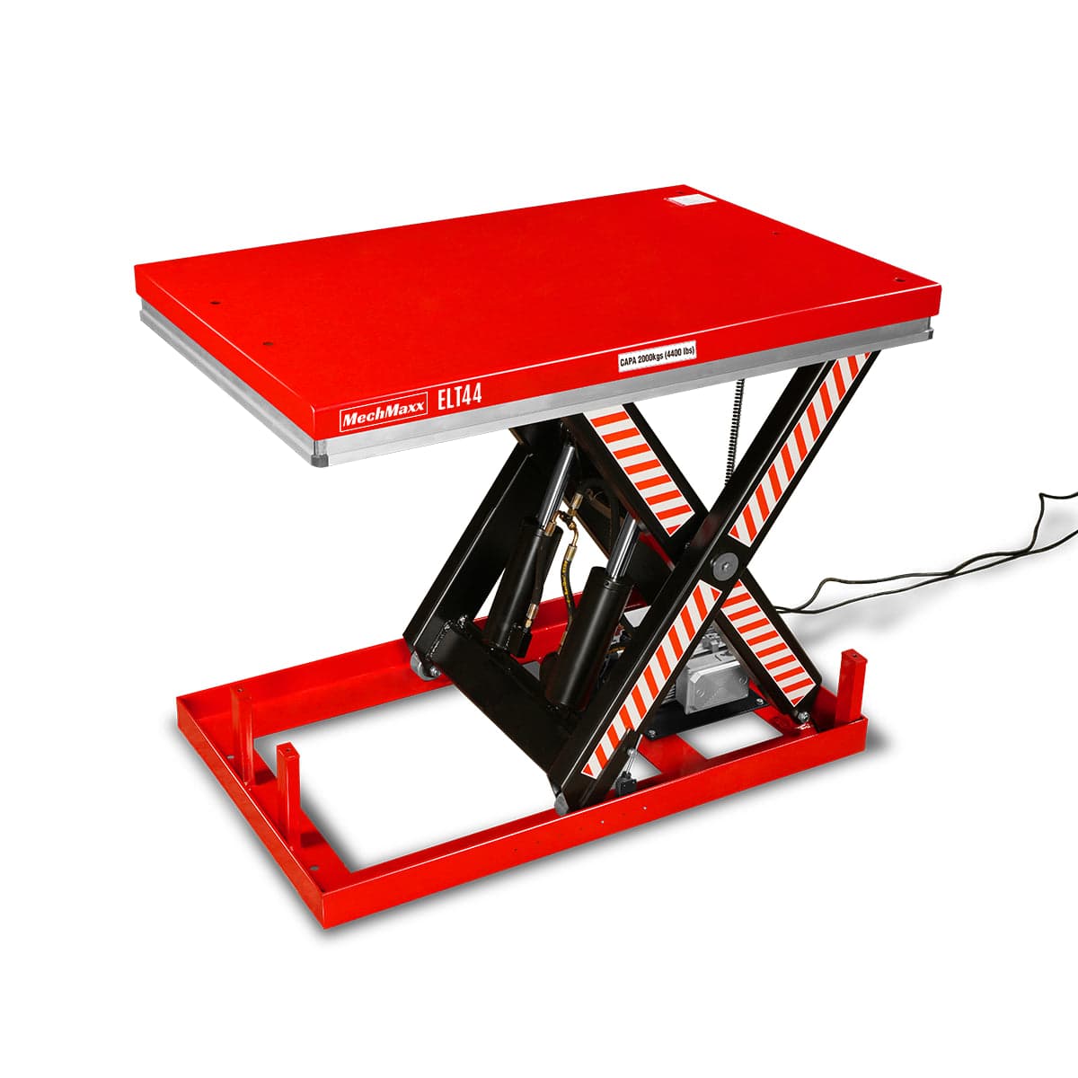 4400lbs Capacity Stationary Powered Hydraulic Lift Table, 51.2” x 33.5” Platform, 41.3” Lift Height, UL Certified Moto, ELT44