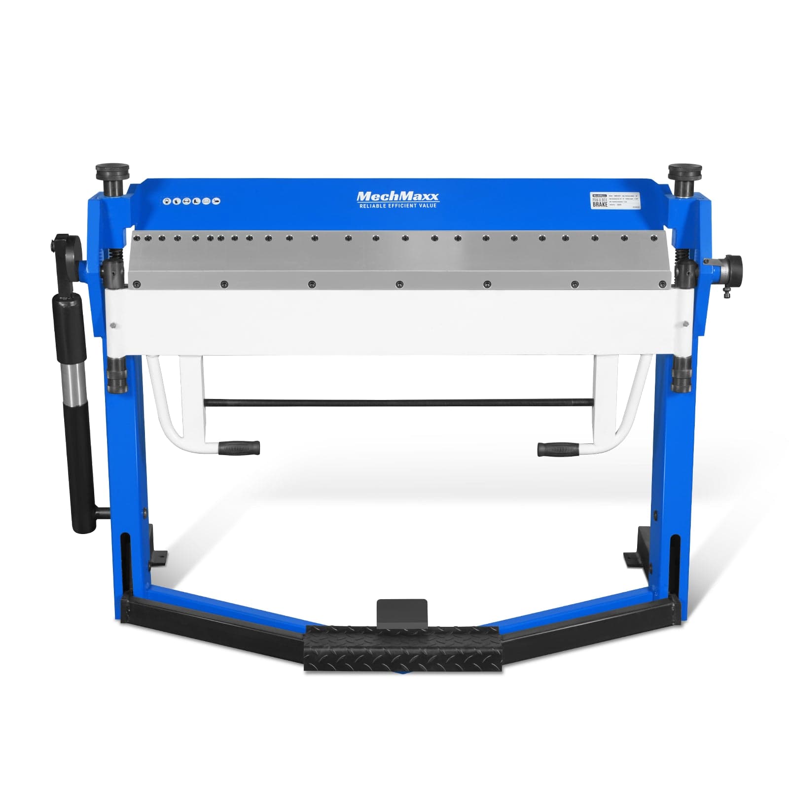 50-Inch Foot Clamp Pan and Box Brake, Light Duty Sheet Metal Folding Machine, 0–135° Bending Angle, 1.9" Clamping Lift, 2" Box Depth