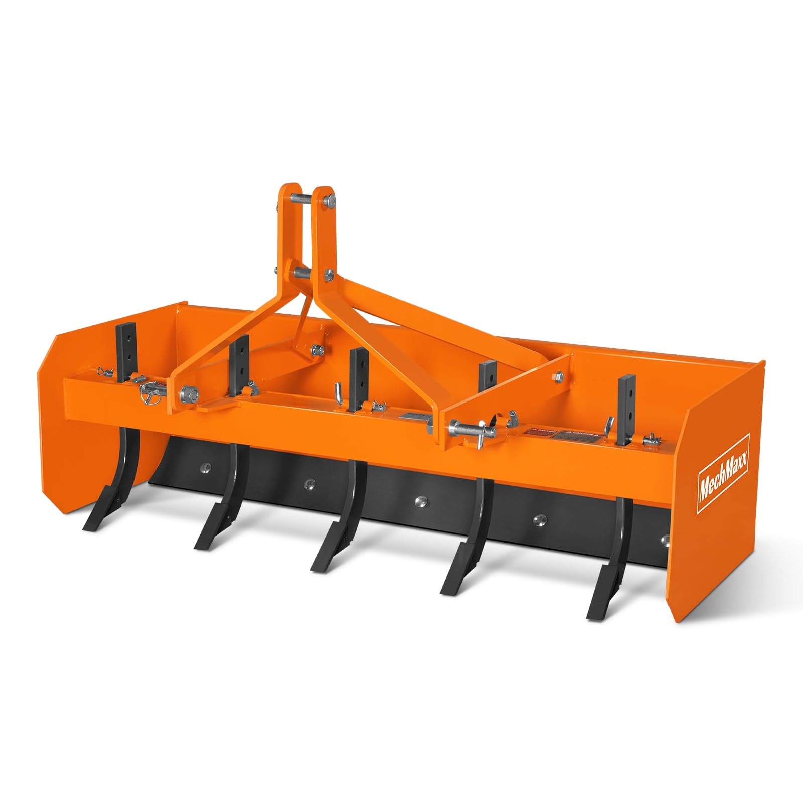 60" Box Blade Scraper with 5 Shanks 3 Point Hitch Tractor Attachment, BB60