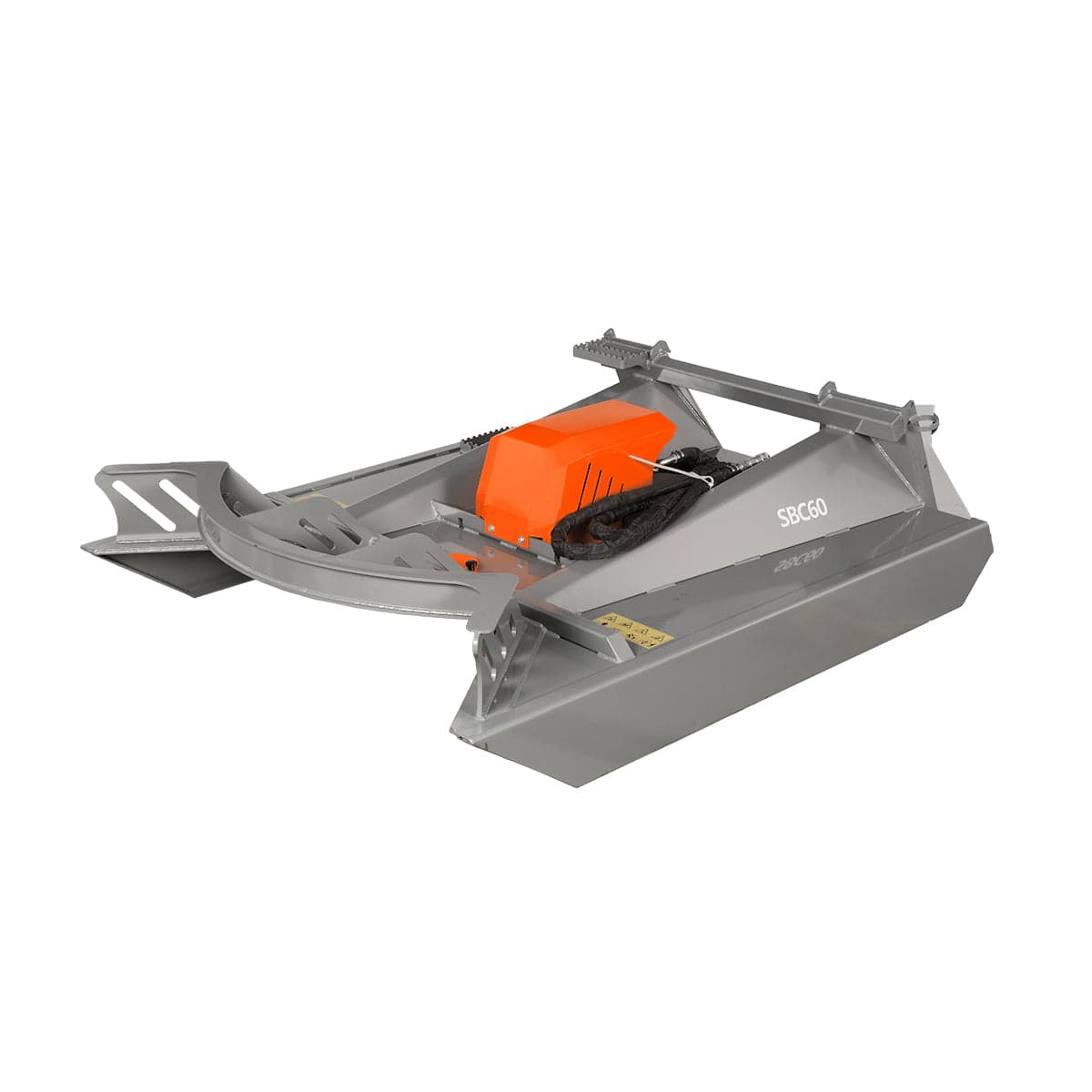 60” Heavy Duty Skid Steer Brush Cutter Rotary Mower Attachment,15-25gal/min , SBC60