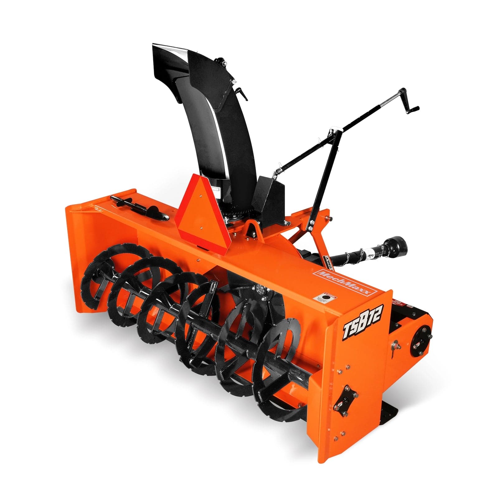 72" 3 Point PTO Snow Blower 24" Impeller Diameter 360° Snow Chute (PTO Shaft Included with Slip Clutch), 30-75 HP, TSB72T