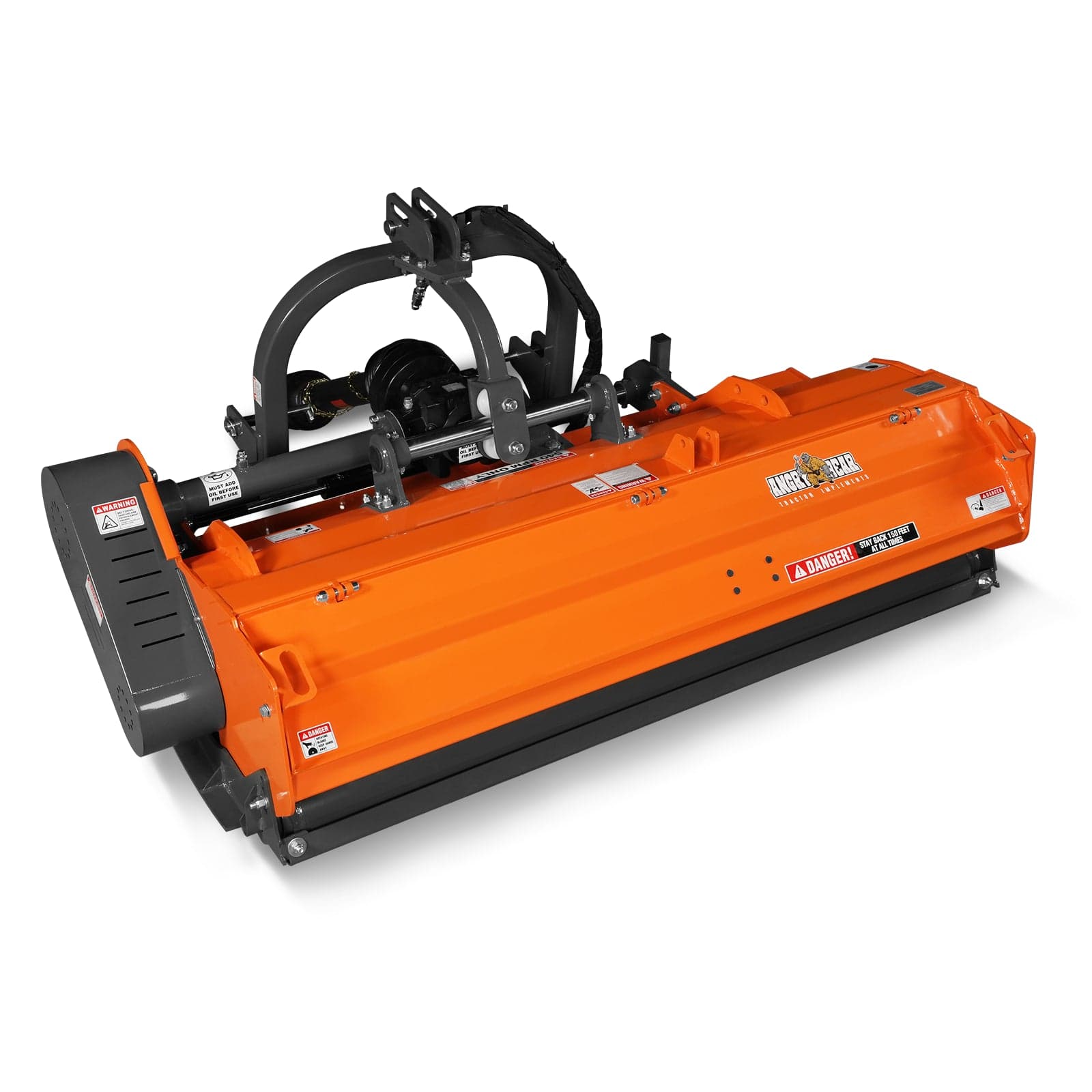 72" Heavy Duty PTO Flail Mower with Hydraulic Side Shift 3 Point 50-75 hp, KDK72H