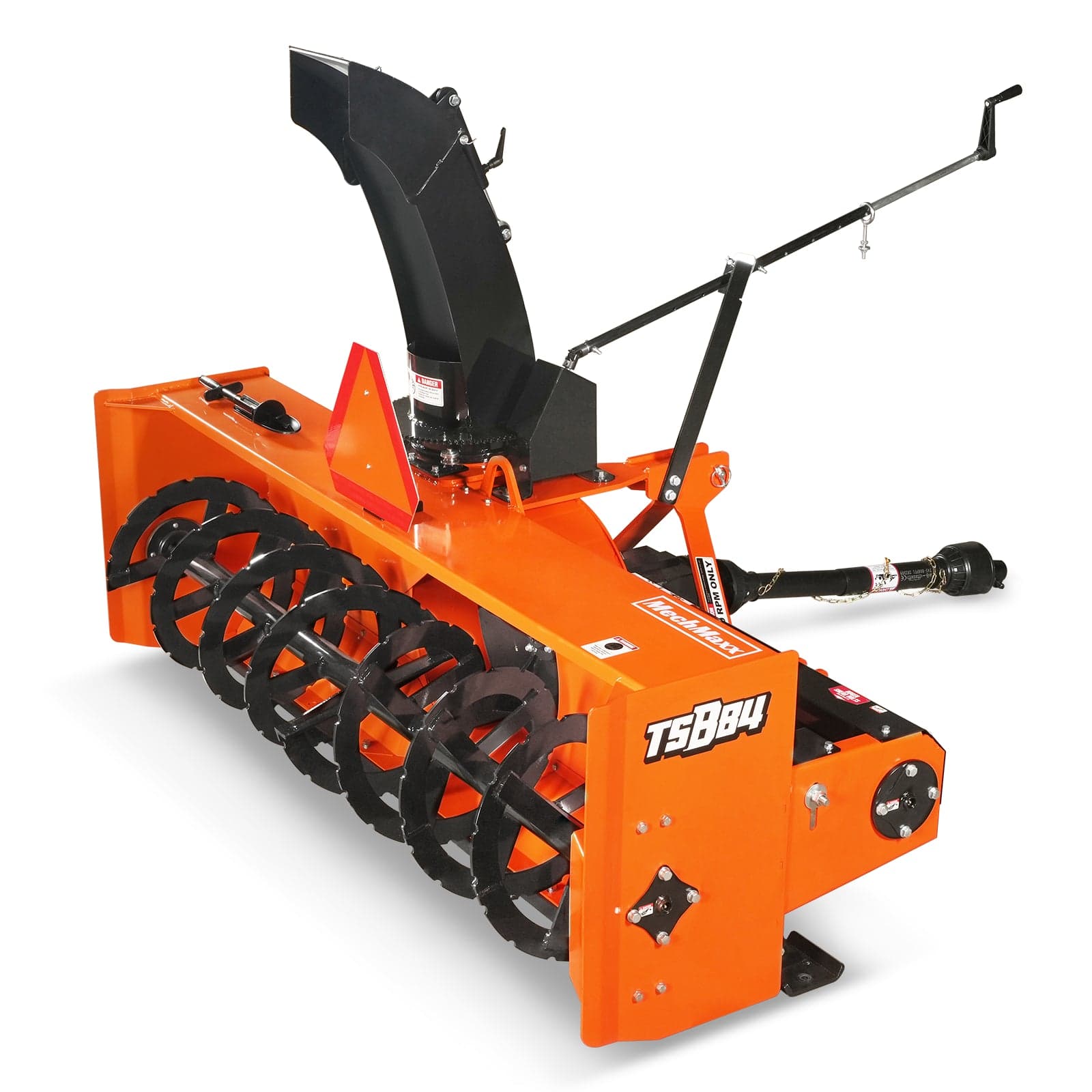 84" 3 Point PTO Snow Blower 24" Impeller Diameter 360° Snow Chute (PTO Shaft Included with Slip Clutch), 35-95 HP, TSB84T