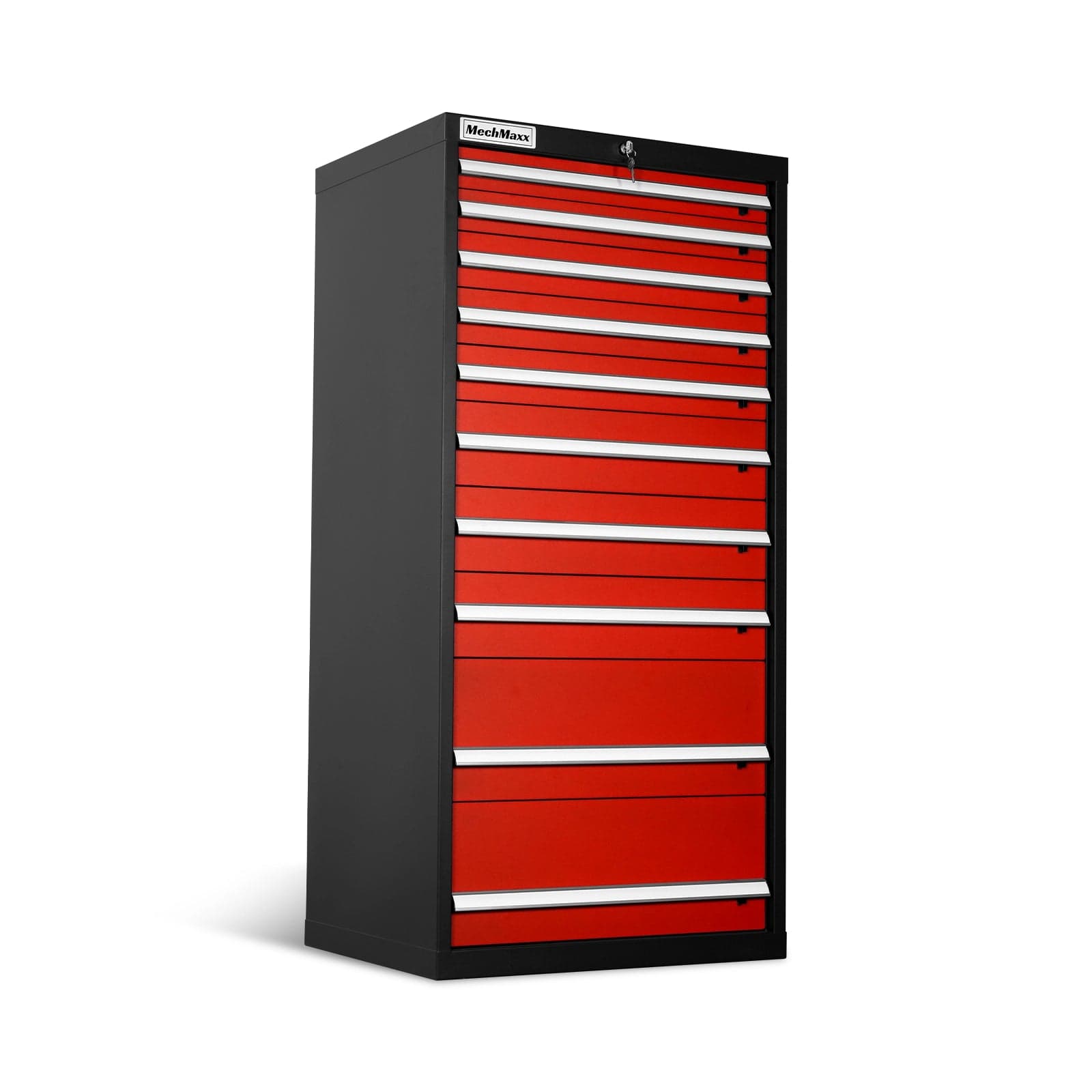 Heavy Duty Modular Drawer Cabinet – 10 Drawer, 59" H x 28.5" W x 22.5" D Tool Storage Organizer, Steel Construction