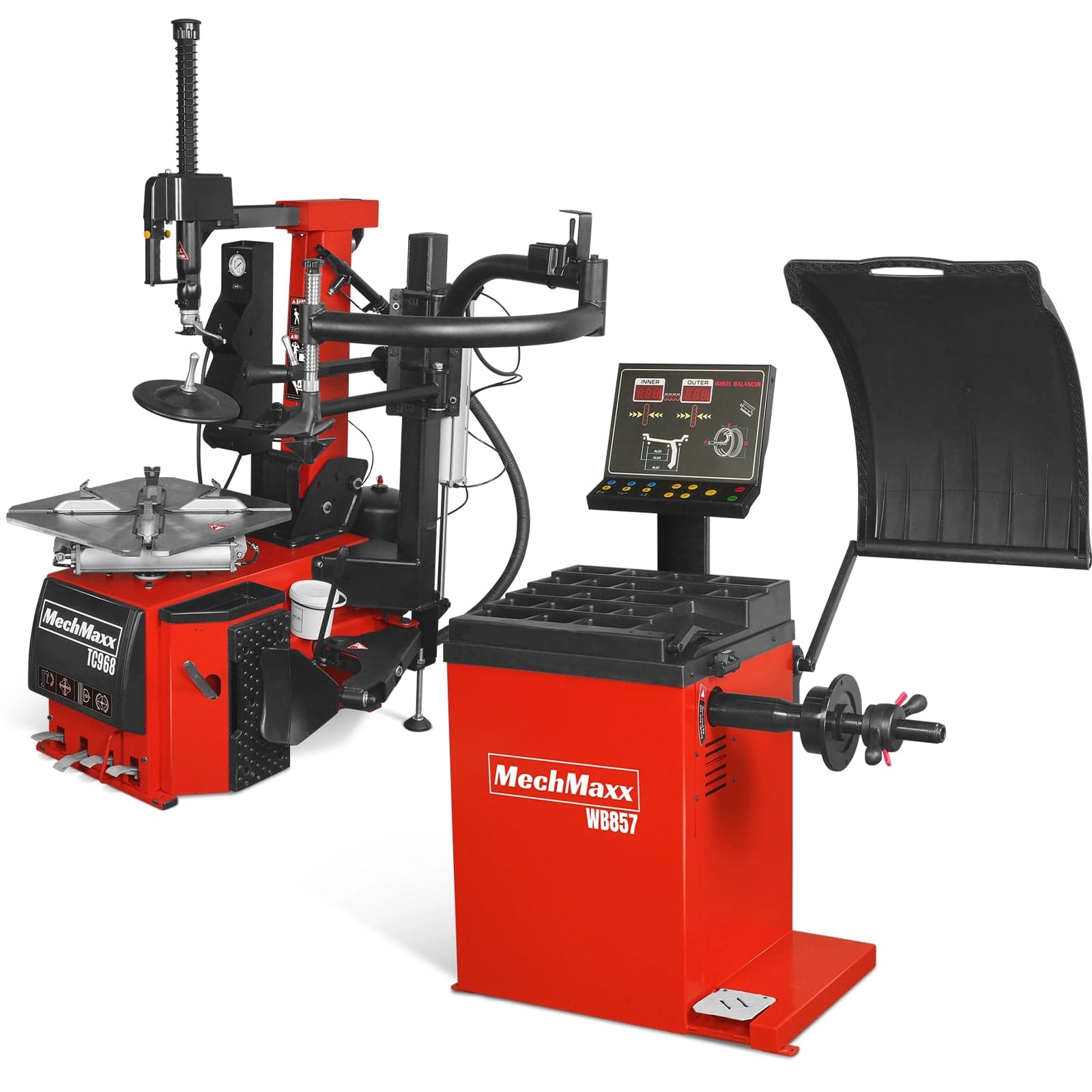 High Performance Tilt Back Tire Changer Wheel Balancer Combo, TC9682, WB857