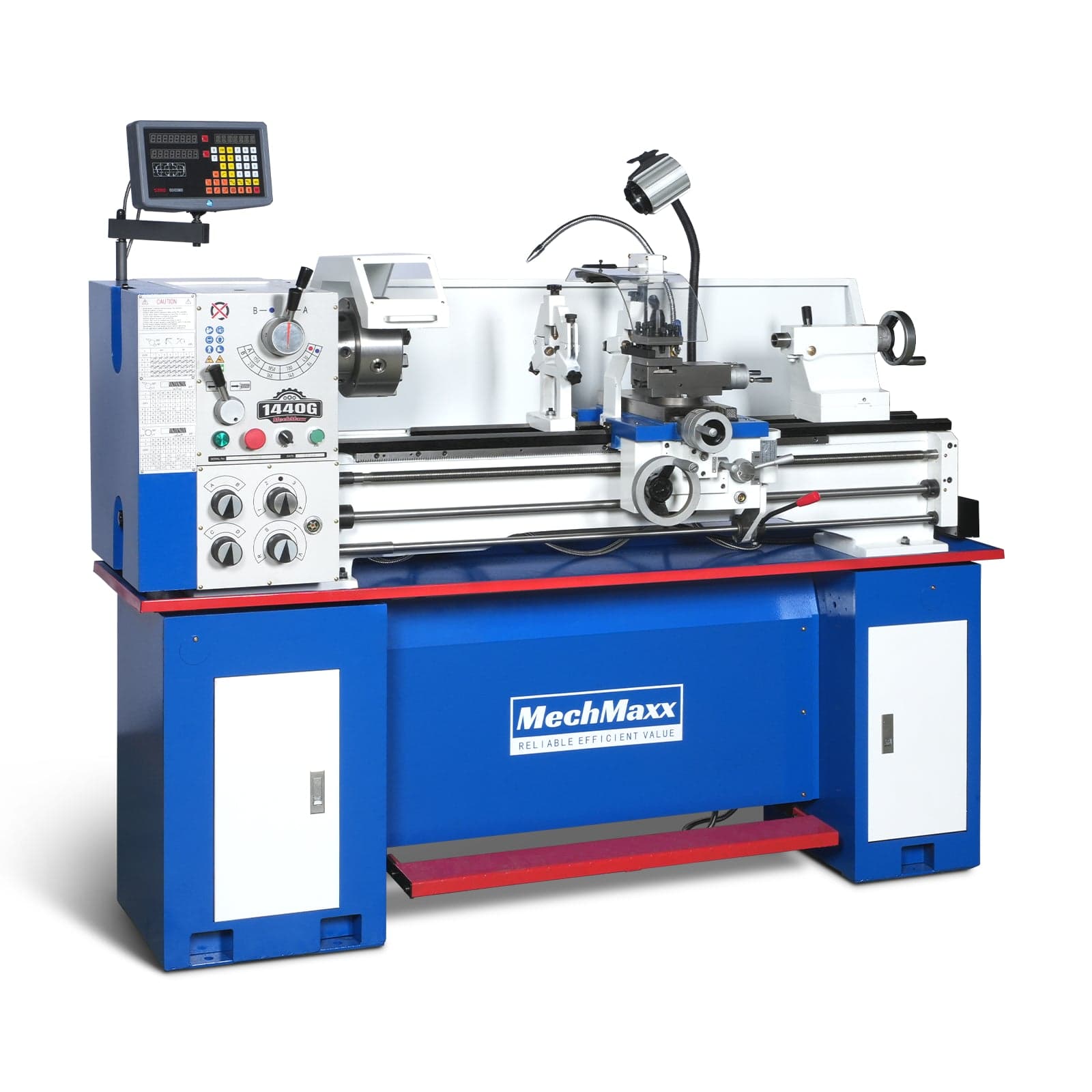 Industrial Metal Lathe Machine with DRO 14' x 40'' High Precision 84-1850 RPM Variable Speed Metal Working Machine 2HP Small Lathe with Stand 1440G