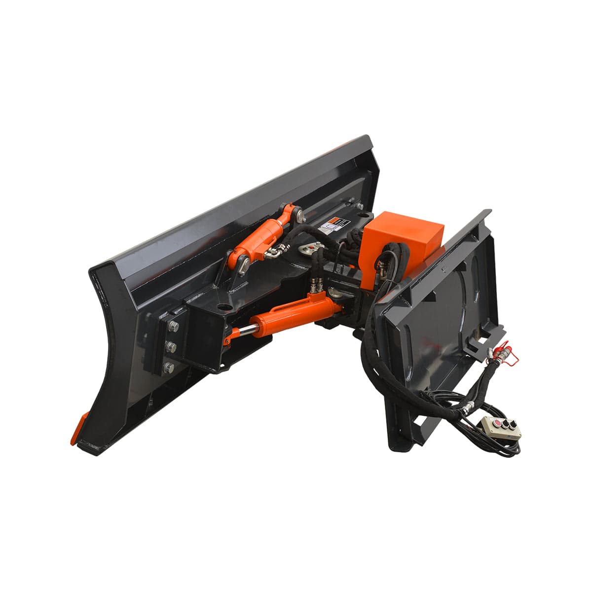 84" Hydraulic Skid Steer 6 Way Dozer Blade Snow Pusher Attachment, Industrial Series