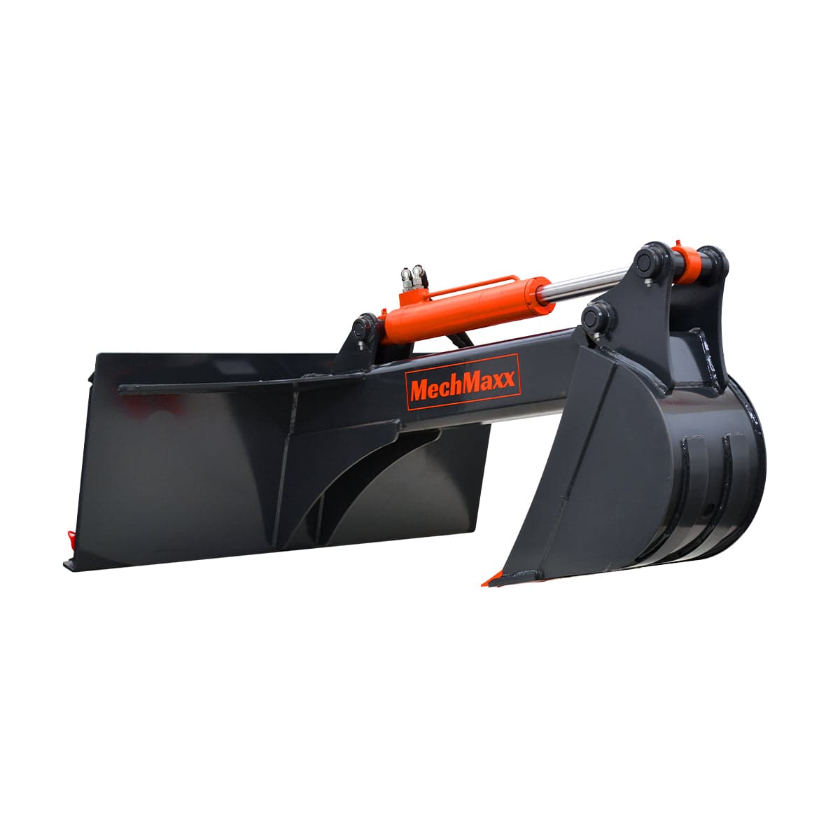 Skid Steer Backhoe Attachment, 12in Bucket Included, 59in Digging Depth