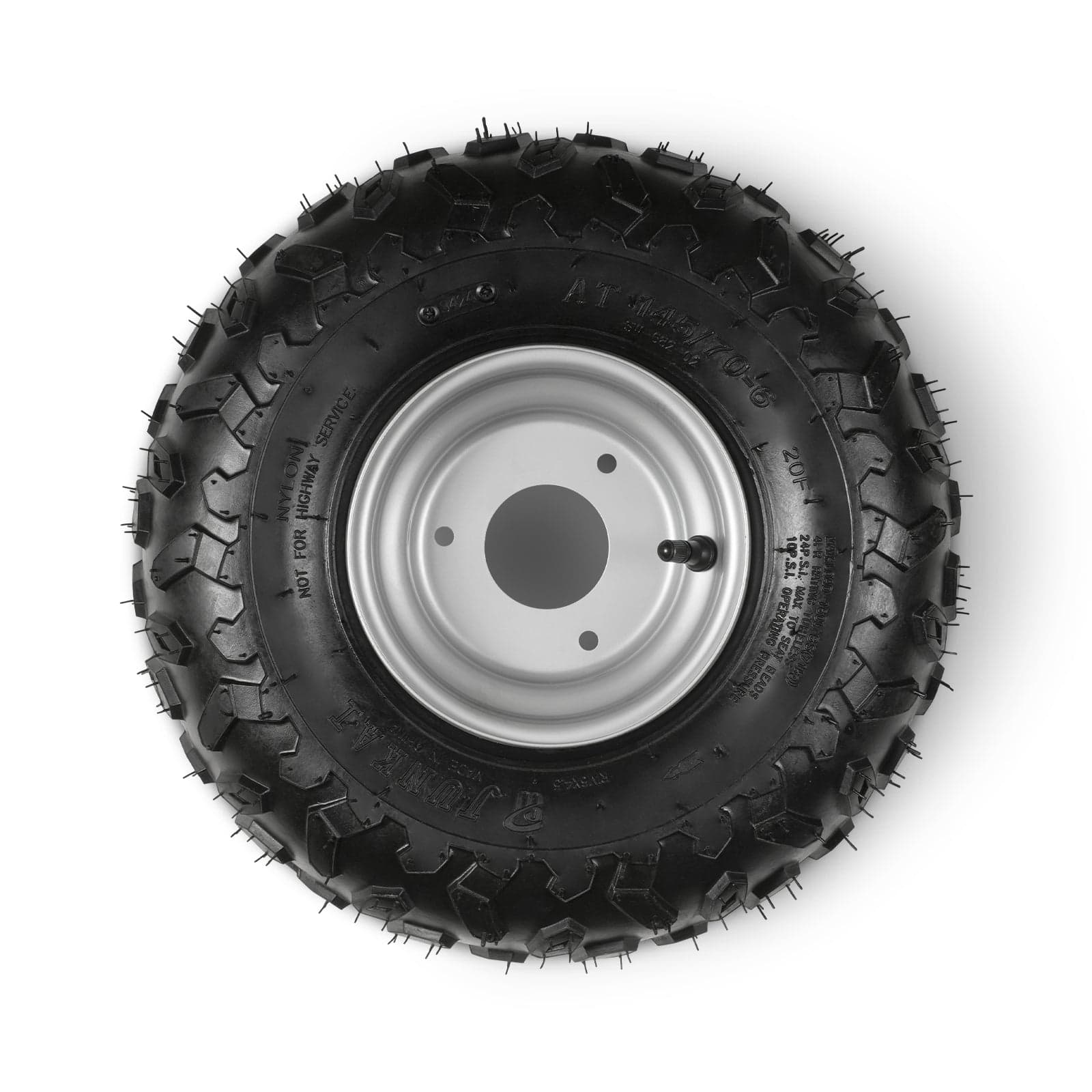 Right Rear Tire for Wood Chipper GS650 and Stump Grinder ( SKU: 110100, 110101, 130200, 130300, 130300R, 130400, 130400Y )